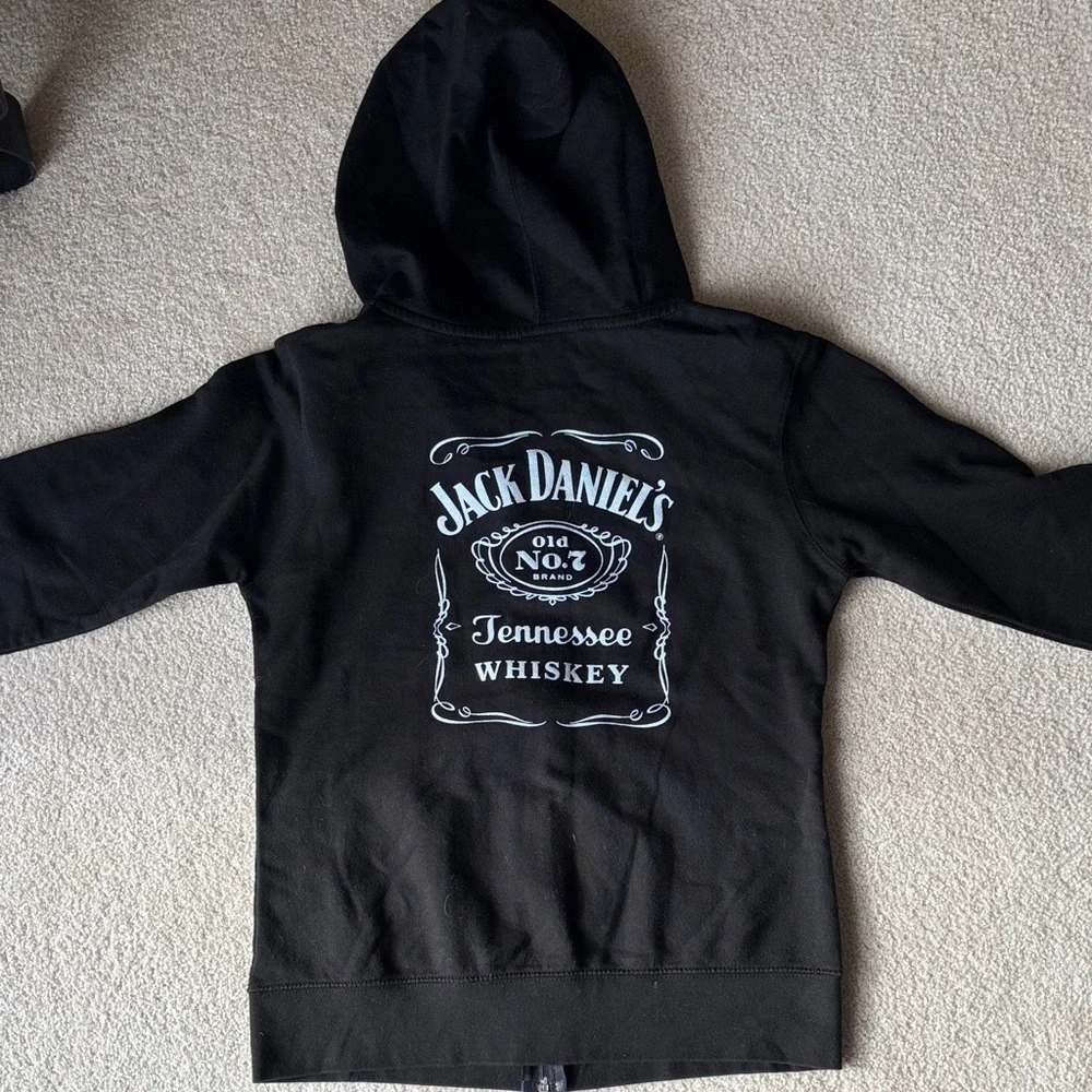 Jack Daniels Black Zip Up Hoodie - Picture 3 of 3